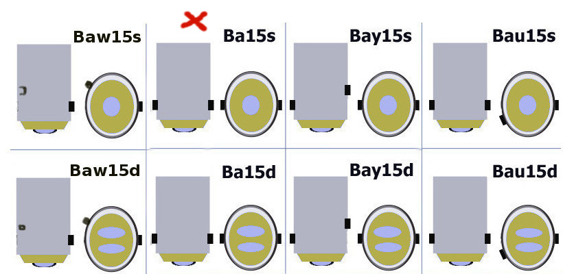 Ba15s lågvoltslampor lamportillallt Billampa Ba15s 15W 6V lamportillallt